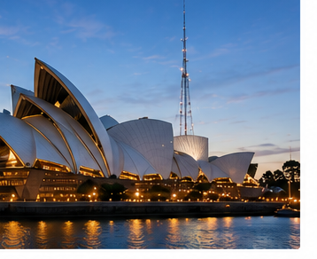 Sydney Opera House at dusk